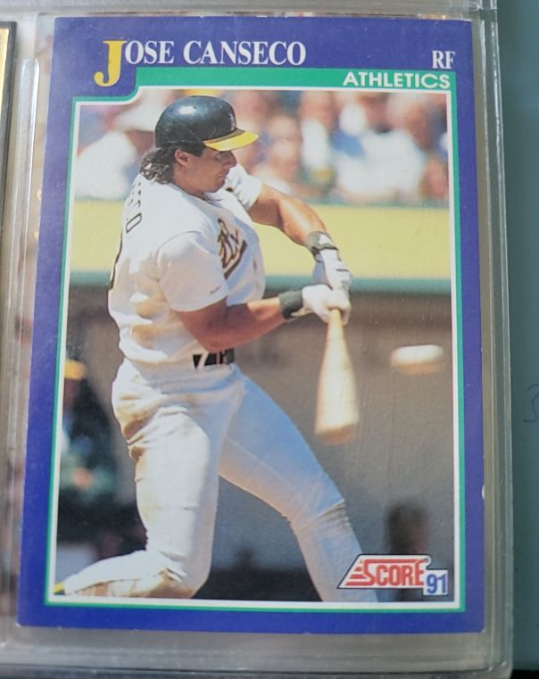1991 Score #1 Jose Canseco — front