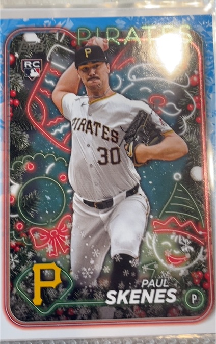 2024 Topps Holiday #H165 Paul Skenes — front