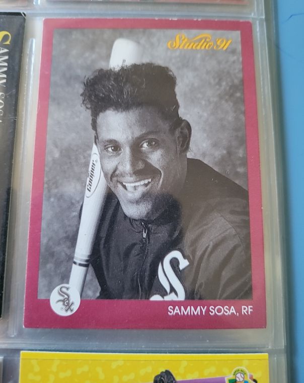 1991 Leaf Studio #38 Sammy Sosa Chicago White Sox — front