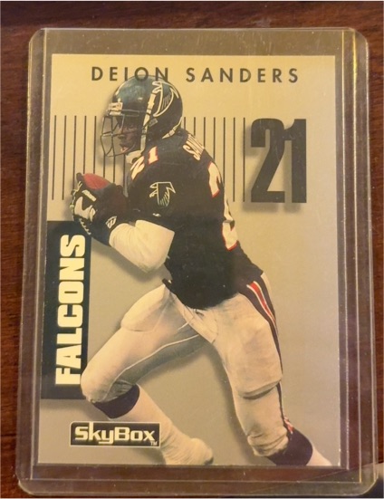 1992 SkyBox Primetime #001 Deion Sanders — front