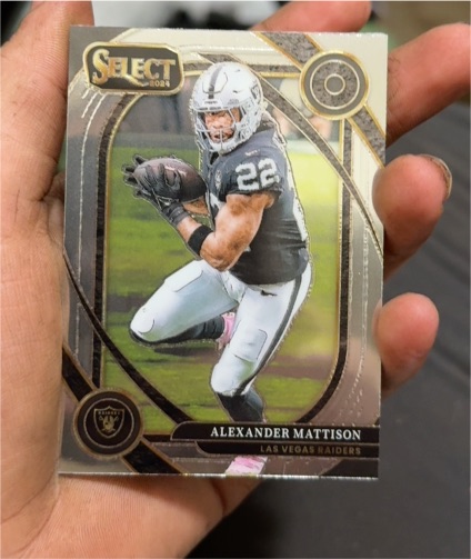 2024 Panini Select Club Level Silver Die-Cut #204 Alexander Mattison — front