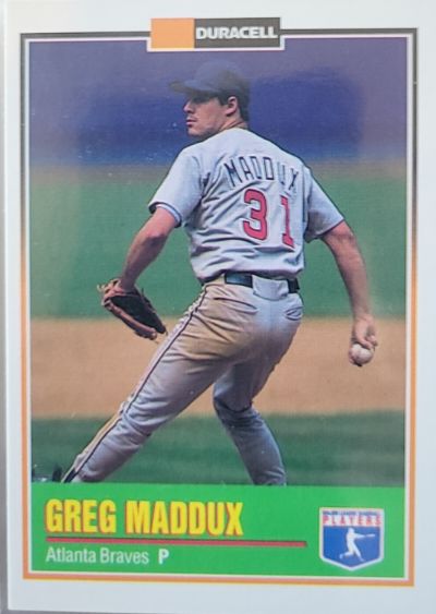 1993 Duracell Power Players II #12 Greg Maddux — front