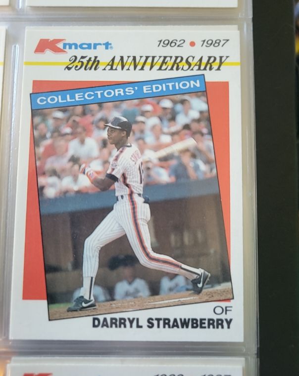 1987 Topps Kmart 25th Anniversary #32 Darryl Strawberry — front