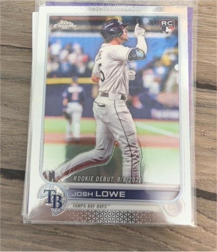 2022 Topps Chrome Update #US287 Josh Lowe Rookie Debut — front