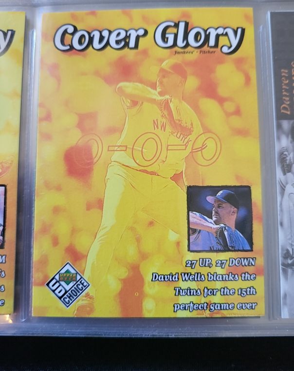 1999 Upper Deck Choice #30 David Wells Cover Glory New York Yankees — front