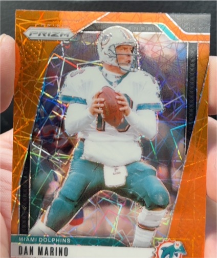 2024 Panini Prizm Orange Lazer Prizm Dan Marino — front