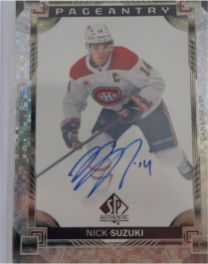 2024-25 Upper Deck SP Authentic Pageantry #P-14 Nick Suzuki — front