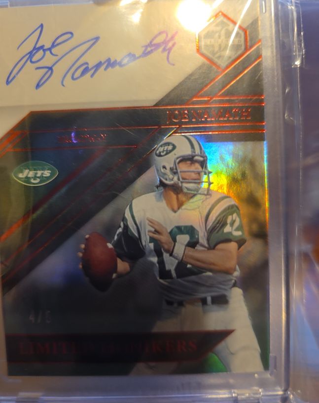 1997 Leaf Limited Signers #4 Joe Namath — front