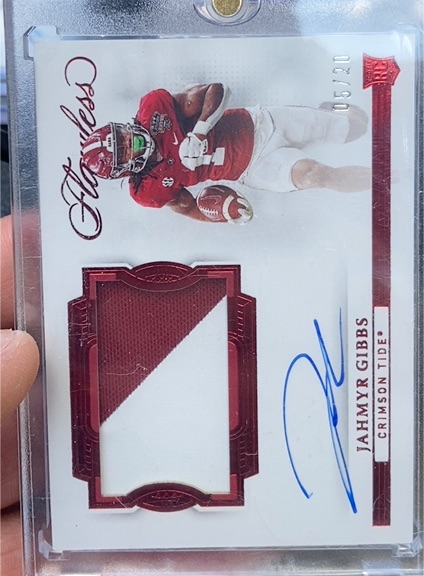 2023 Panini Flawless Collegiate #05/20 Jahmyr Gibbs — front