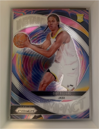2024-25 Panini Prizm #2 Cody Williams Instant Impact — front