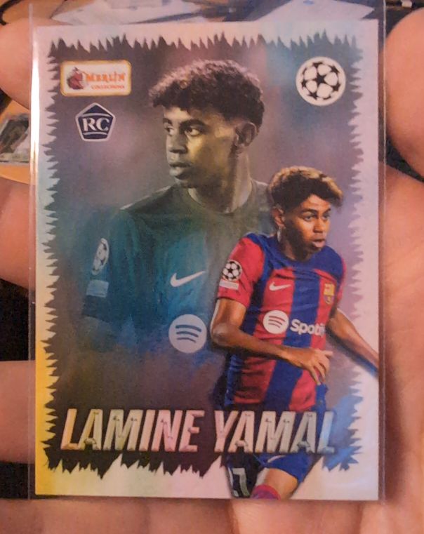 2023-24 Topps Merlin Heritage UEFA Club Competitions #134 Lamine Yamal — front