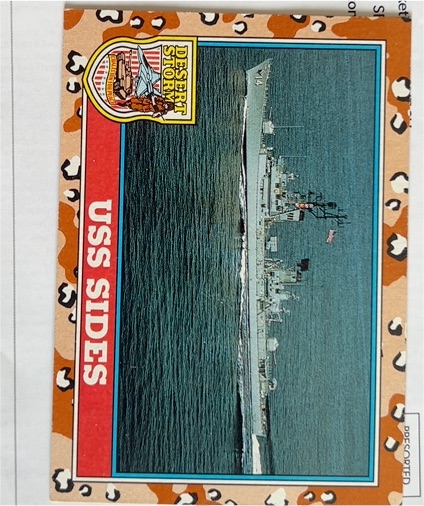 1991 Topps Desert Storm #126 USS Sides — front