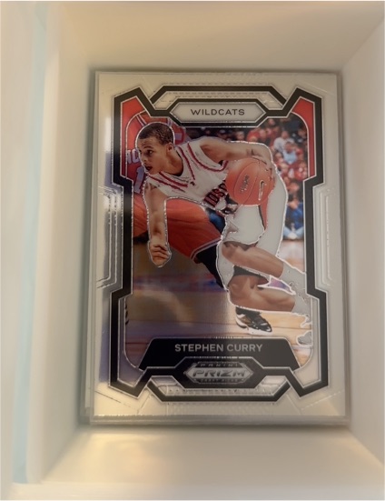 2024 Panini Prizm Draft Picks #77 Stephen Curry Davidson Wildcats — front