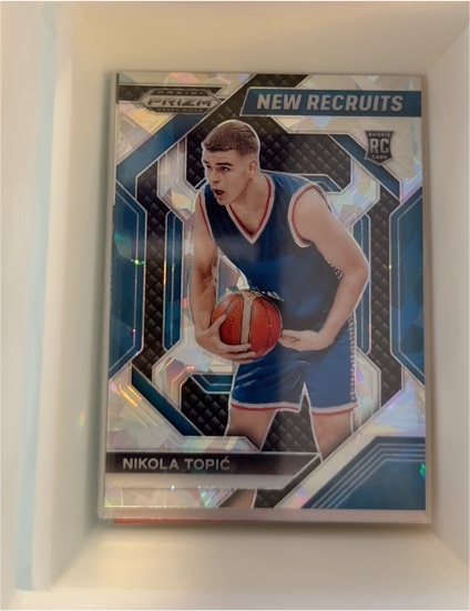 2024 Panini Prizm Draft Picks New Recruits #16 Nikola Topic — front