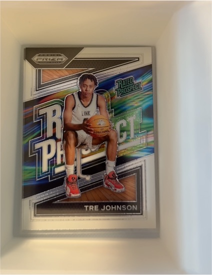2024 Panini Prizm Draft Picks #15 Tre Johnson Rated Prospect — front