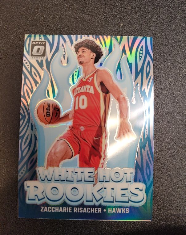 2024-25 Donruss Optic #4 Zaccharie Risacher White Hot Rookies — front