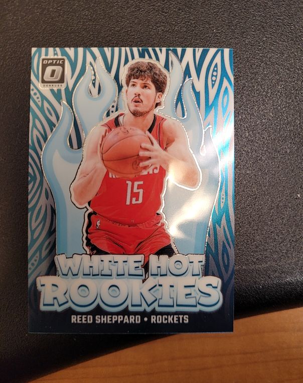 2024-25 Panini Donruss Optic #12 Reed Sheppard White Hot Rookies — front