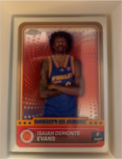 2024 Topps Chrome McDonald's All American #77 Isaiah Demonte Evans — front
