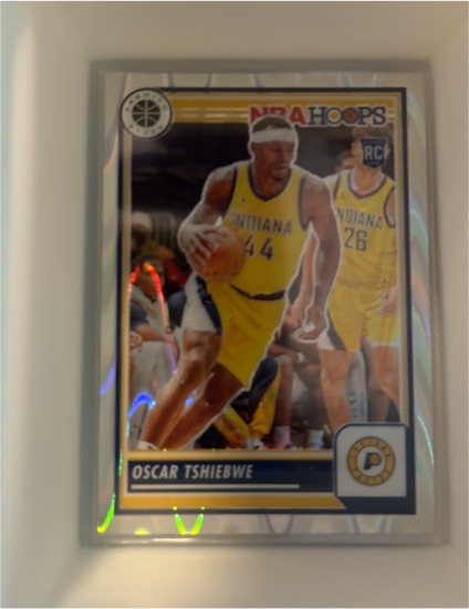 2023-24 Panini NBA Hoops Premium Stock #13 Oscar Tshiebwe — front