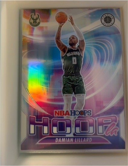2023-24 Panini NBA Hoops Premium Stock #2 Damian Lillard — front