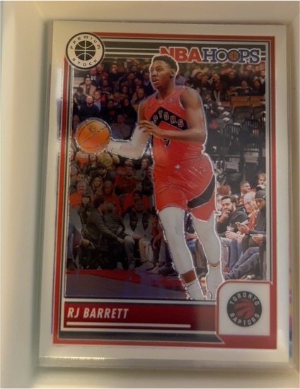 2023-24 Panini NBA Hoops Premium Stock #158 RJ Barrett — front