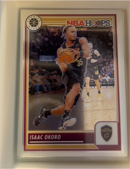 2023-24 Panini NBA Hoops Premium Stock #276 Isaac Okoro — front
