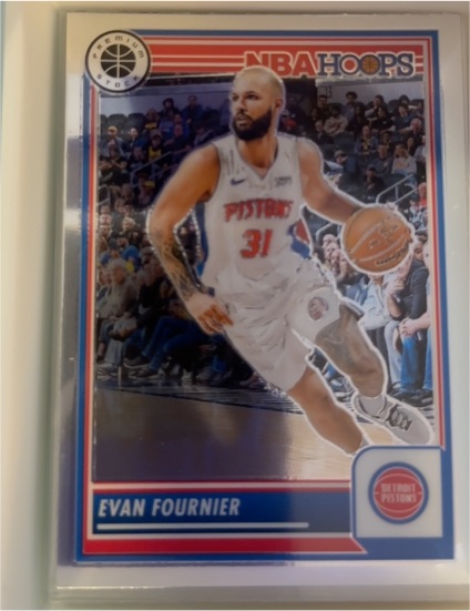2023-24 Panini NBA Hoops Premium Stock #194 Evan Fournier — front
