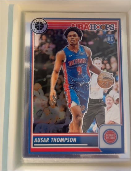 2023-24 Panini NBA Hoops Premium Stock #100 Ausar Thompson — front
