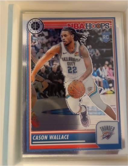 2023-24 Panini NBA Hoops Premium Stock #76 Cason Wallace — front