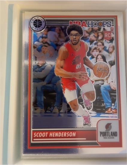 2023-24 Panini NBA Hoops Premium Stock #137 Scoot Henderson — front