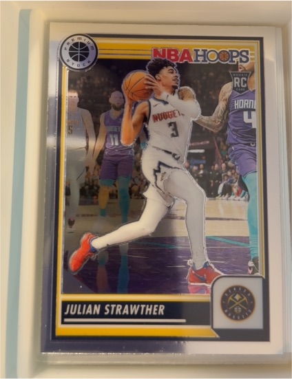 2023-24 Panini NBA Hoops Premium Stock #213 Julian Strawther — front