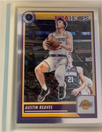 2023-24 Panini NBA Hoops Premium Stock #120 Austin Reaves — front