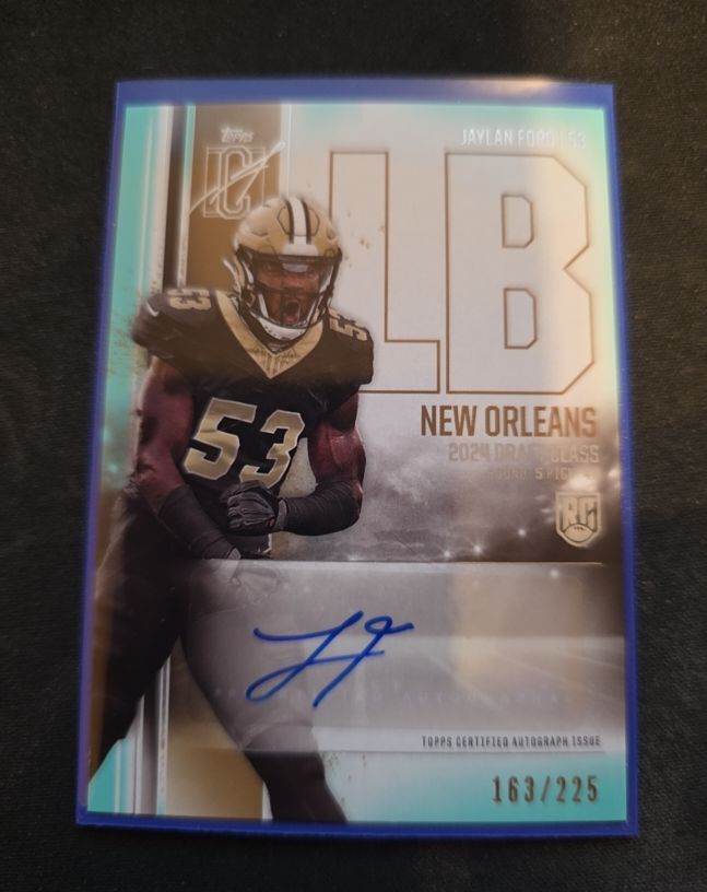 2024 Topps Signature Class #RCA-JF Jaylan Ford Rookie Class Auto — front