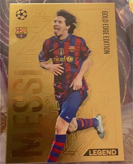 2023 Topps Gold Edge Edition #6 Lionel Messi — front