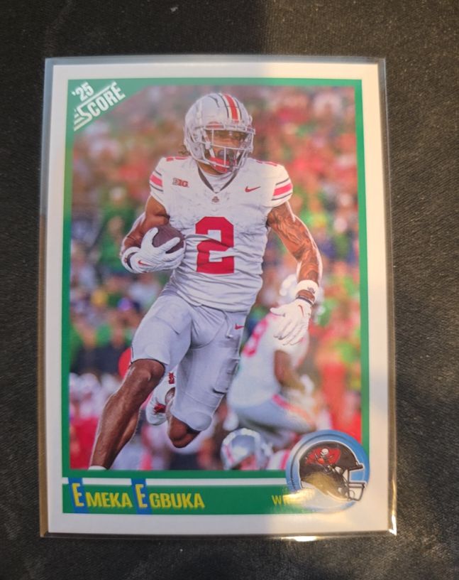 2025 Panini Score #8 Emeka Egbuka Anniversary Rookies — front
