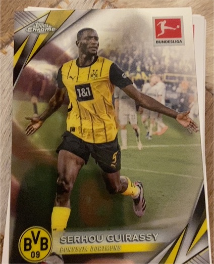 2024 Topps Chrome Bundesliga #28 Serhou Guirassy — front