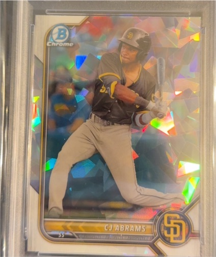 2022 Bowman Chrome #BCP-9 CJ Abrams — front