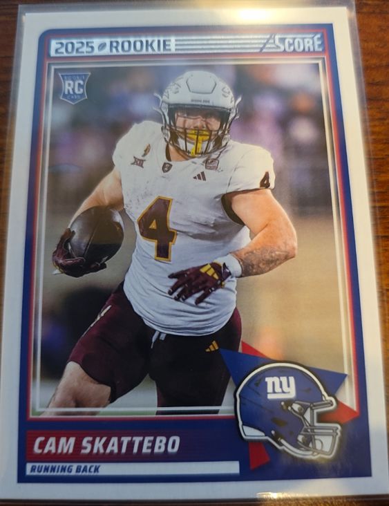 2025 Panini Score #1 Cam Skattebo Rookie Card — front