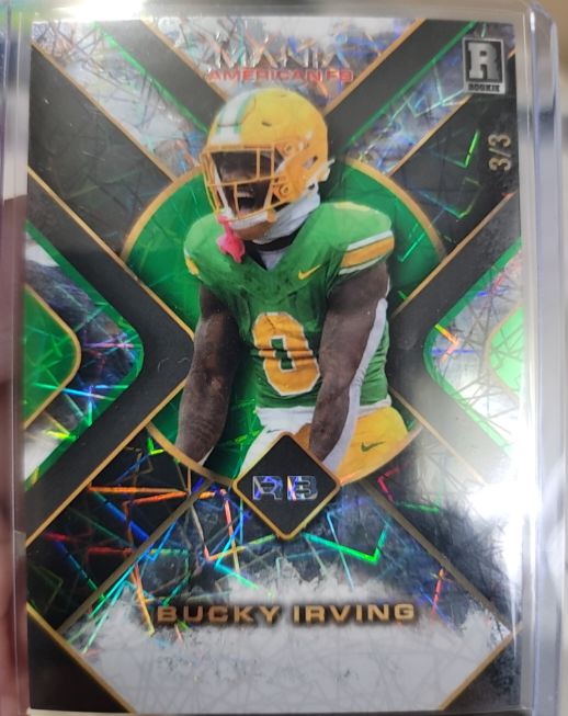 2024 Wild Card Auto Mania American FB #AMATP-BI Bucky Irving — front