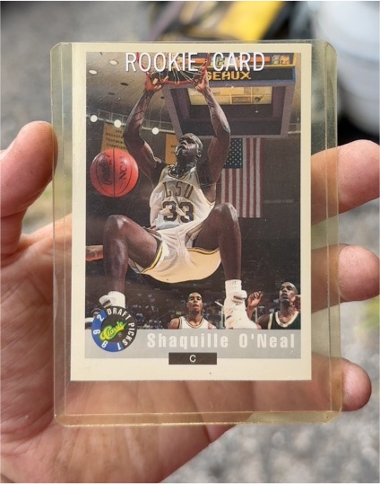 1992 Classic Draft Picks #1 Shaquille O'Neal Rookie Card — front