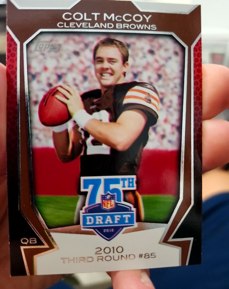 2010 Topps Draft 75th Anniversary #75DA-48 Colt McCoy — front