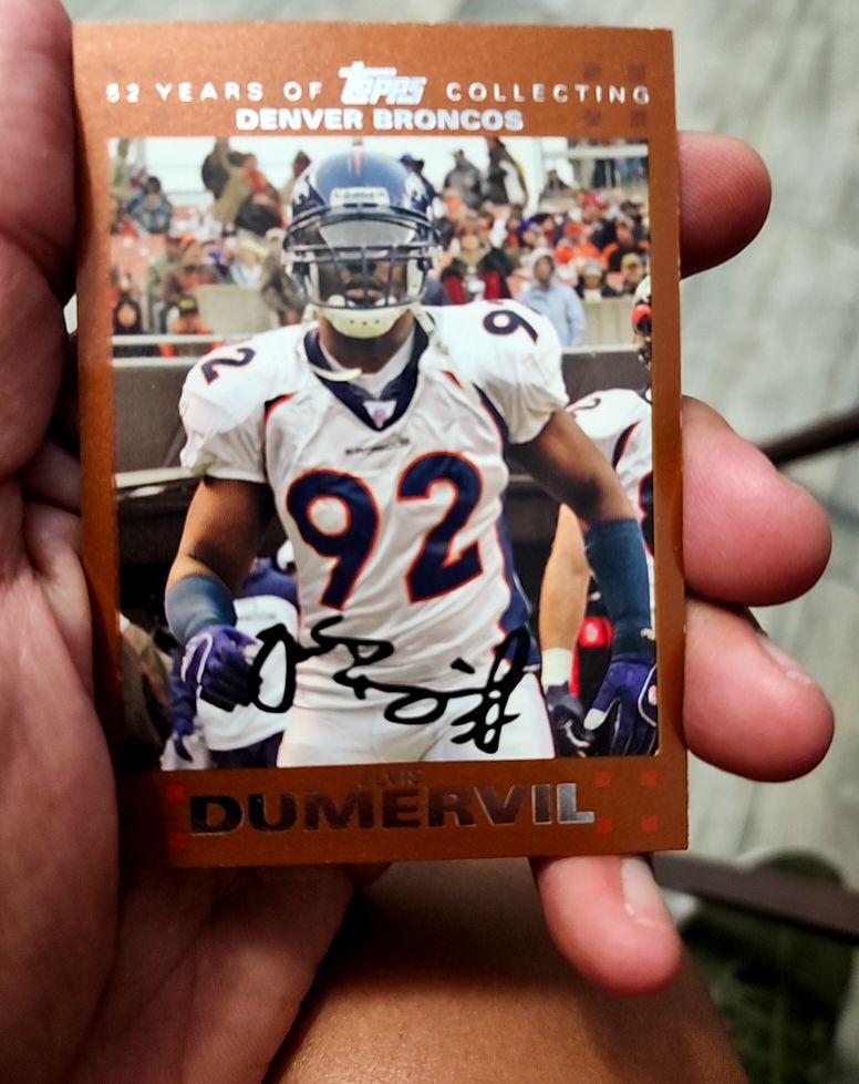 2007 Topps #255 Elvis Dumervil — front