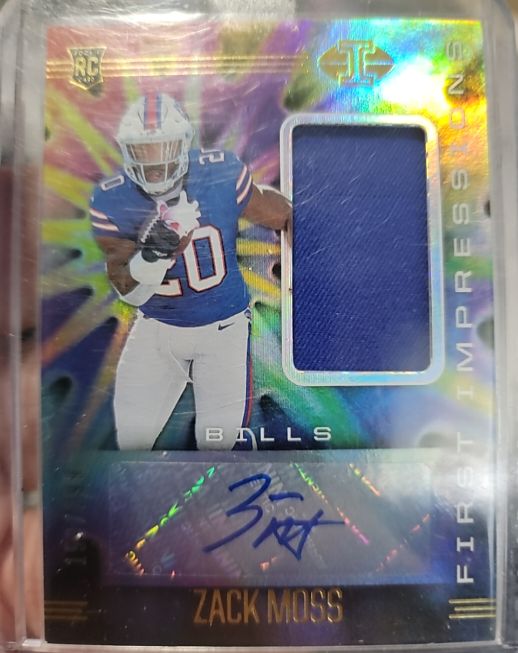 2020 Panini Illusions First Impressions Zack Moss — front