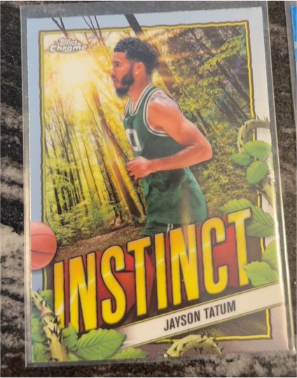 2024-25 Topps Chrome #INS-12 Jayson Tatum Instinct — front