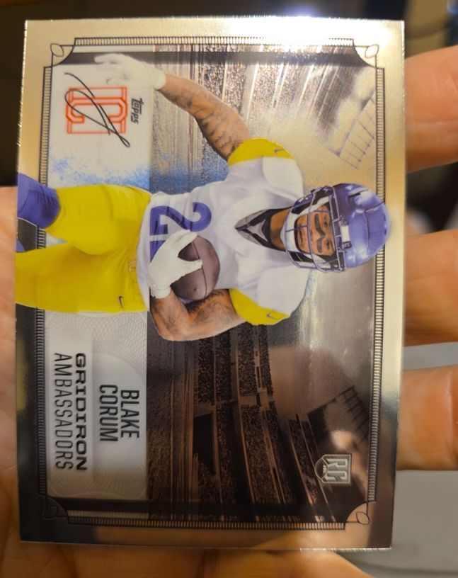2024 Topps Signature Class #GA-10 Blake Corum Gridiron Ambassadors — front