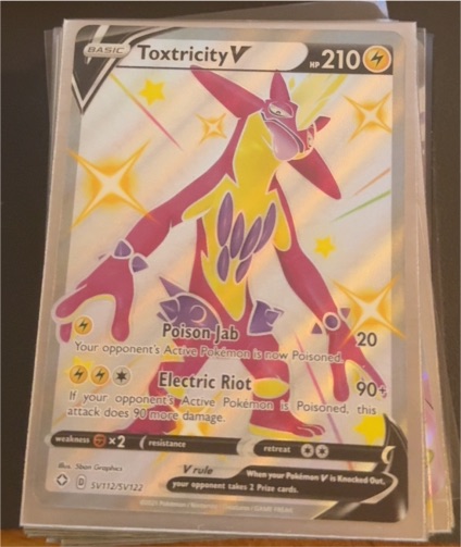 2020 Pokémon Toxtricity V SV112/SV122 Shining Fates — front