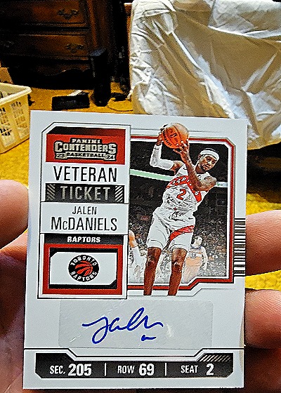 2023-24 Panini Contenders Veteran Ticket #VTR-JMP Jalen McDaniels — front