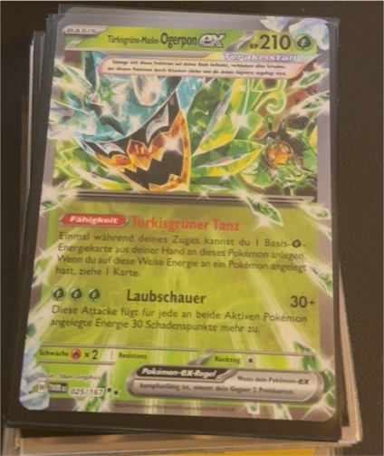 2024 Pokémon TCG Teal Mask Ogerpon ex 025/167 Twilight Masquerade — front