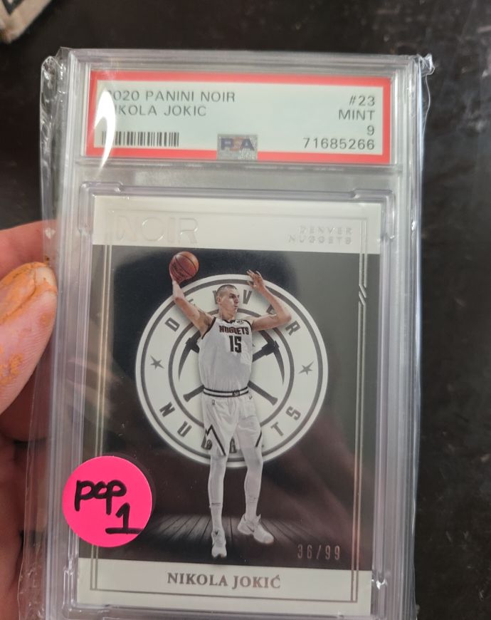 2020 Panini Noir #23 Nikola Jokic — front