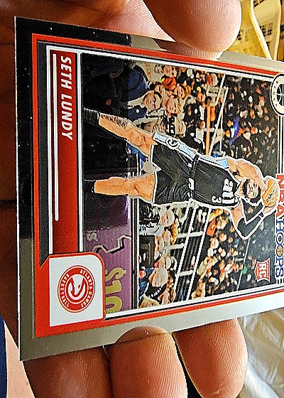 2023-24 Panini NBA Hoops Premium Stock #206 Seth Lundy — front